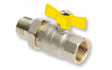 Plynový guľový kohút so skrutkovaním MF 1/2 "MOTÝĽ, MOP5